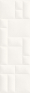Плитка Meissen Pillow Game рельеф белый 29x89