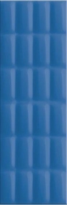 Плитка Meissen Vivid Colours Pillow Structure синяя 25х75