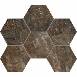 Мозаика BR04 Hexagon 25x28,5 неполированная
