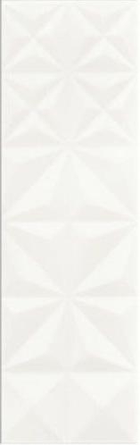 Плитка Meissen White Magic Squares Structure 25х75
