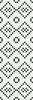Декор Meissen Вставка Pret a Porter Black White Mosaic 25х75