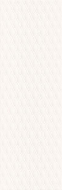 Плитка Meissen Ocean Romance рельеф белый 29x89
