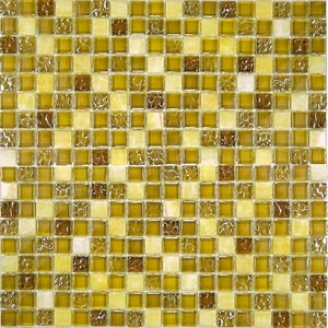 Мозаика Glass Stone 1 (стекло+камень) 15*15 300*300
