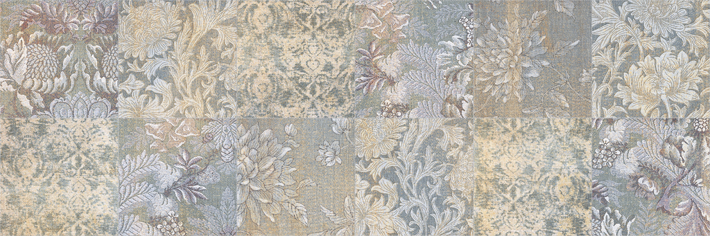 Вставка Textile Pattern MIX W\DEC M 20x60 NR Mat 1
