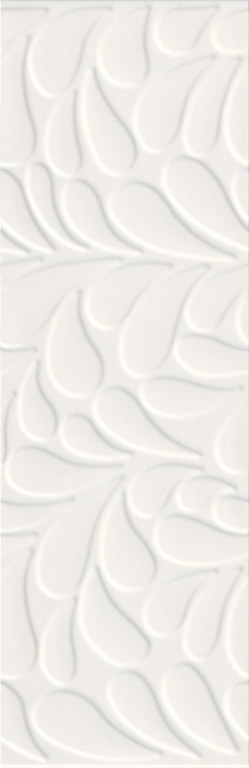 Плитка Meissen Moon Line, рельеф белый, 29x89