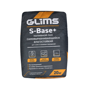 Наливной пол GLIMS®S-Base+ самовыравнивающийся 20кг