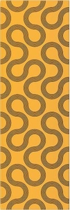 Плитка Meissen Spin Yellow-Black Geo 25х75