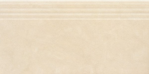 Ступени Амба Беж матовая насечки 30x60