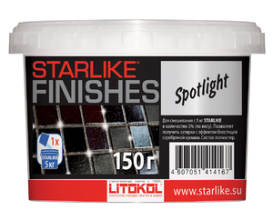 Декоративная серебристая добавка STARLIKE® FINISHES SPOTLIGHT 75г