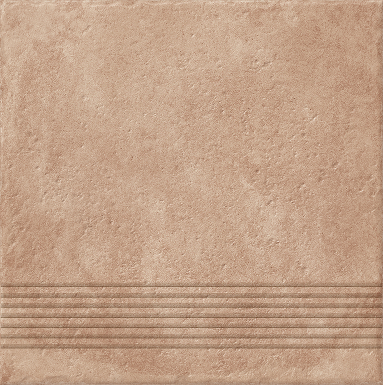 Ступень Cersanit Carpet темно-бежевый рельеф 29,8x29,8 CP4A156