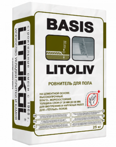 Грубый ровнитель для пола LITOLIV BASIS 25кг