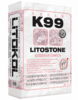 Клей быстротвердеющий для плитки, керамогранита и камня LITOSTONE K99 (класс С2 F) 25кг