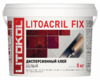 Клей дисперсионный белый для керамической плитки и мозаики LITOACRIL FIX (класс D1) 5кг