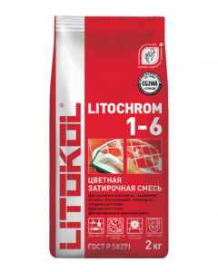 Цементная затирочная смесь LITOCHROM 1-6 C.650 аметист 2кг