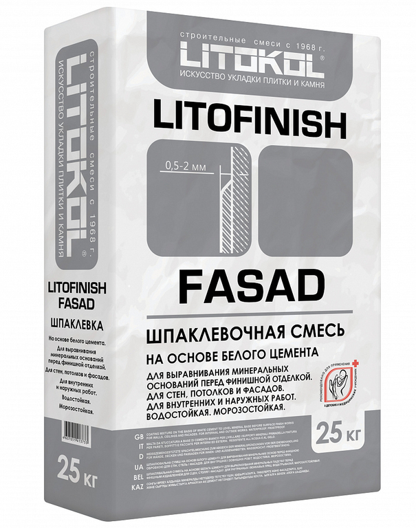 Шпаклевка LITOFINISH FASAD 25кг