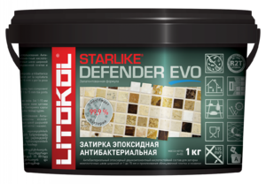 Эпоксидная затирка STARLIKE DEFENDER EVO S.115 Grigio Seta 1кг