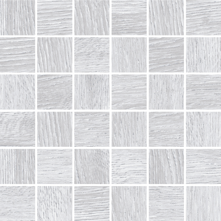 Мозаика на сетке Cersanit Woodhouse светло-серый рельеф 30x30 WS6O526