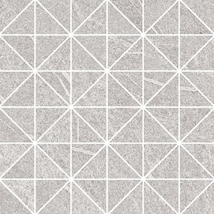 Мозаика Meissen Grey Blanket треугольники серый 29x29