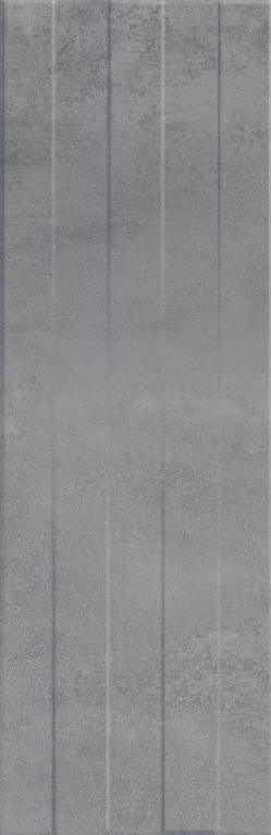 Плитка Meissen Concrete Stripes рельеф серый 29x89