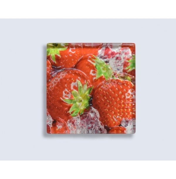 Декор стеклянный FRUITS клубника СК000011347
