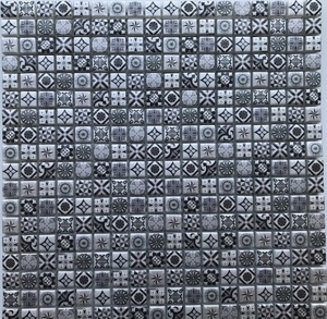 Мозаика Xindi Grey (стекло) 15*15 300*300