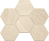 Мозаика GB01 Hexagon 25x28,5 непол.