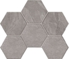 Мозаика LN02/TE02 Hexagon 25x28,5 непол.
