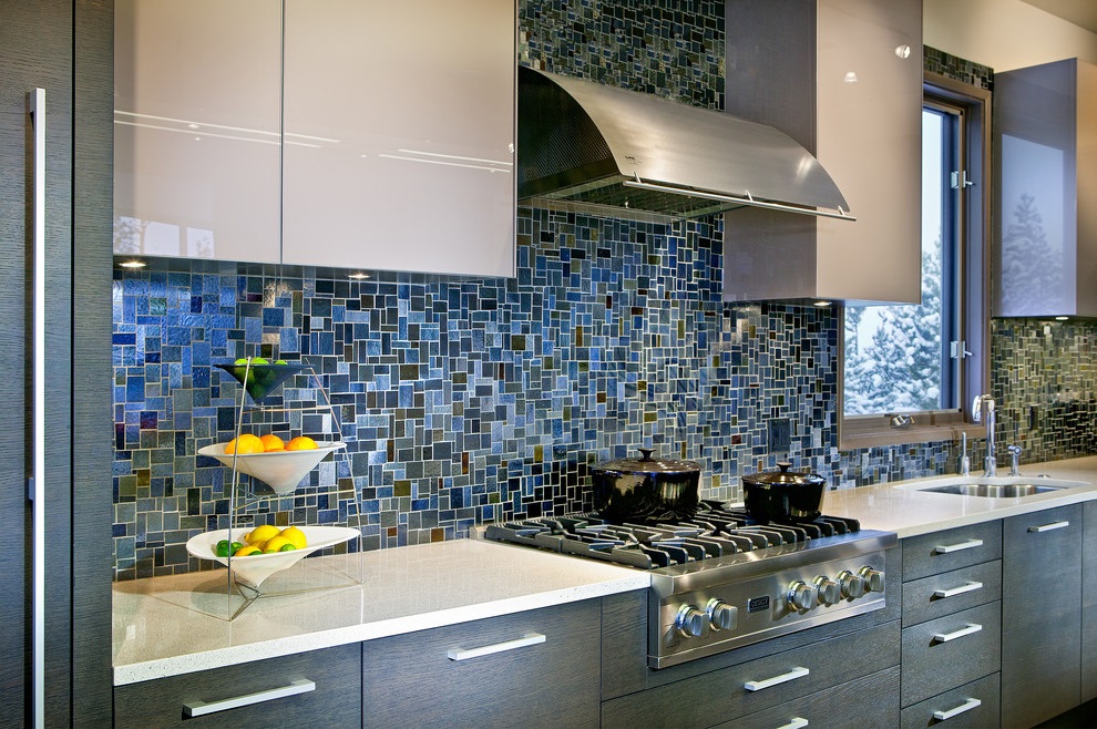 мозаика в интерьере кухни