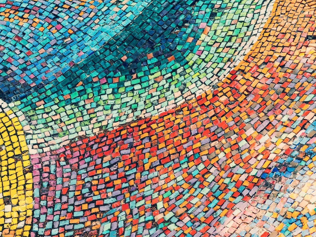 мозаика разных цветов